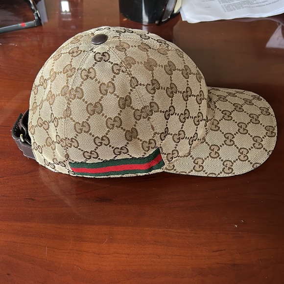 Authentic Gucci original GG canvas baseball hat with web - Picture 4 of 8